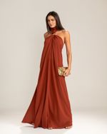 Vestido Longo Sofia Marrom