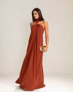 Vestido Longo Sofia Marrom