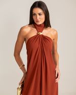 Vestido Longo Sofia Marrom