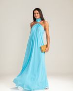 Vestido Longo Sofia Azul Claro