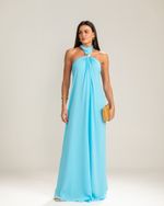 Vestido Longo Sofia Azul Claro
