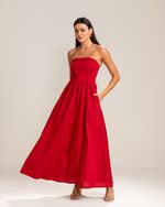 Vestido Midi Laura Vermelho