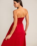 Vestido Midi Laura Vermelho