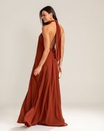 Vestido Longo Sofia Marrom