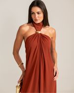 Vestido Longo Sofia Marrom