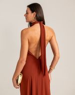 Vestido Longo Sofia Marrom