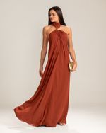 Vestido Longo Sofia Marrom