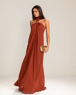 Vestido Longo Sofia Marrom