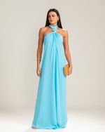 Vestido Longo Sofia Azul Claro