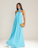 Vestido Longo Sofia Azul Claro