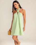Vestido Curto Ema Verde Matcha