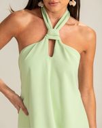 Vestido Curto Ema Verde Matcha