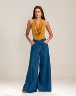 Calça Pantalona Jeans Cleo