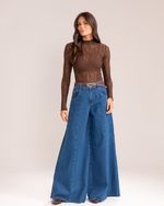 Calça Pantalona Jeans Cleo