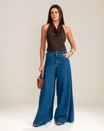 Calça Pantalona Jeans Cleo