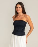 Blusa Sem Alças Mônica Preto
