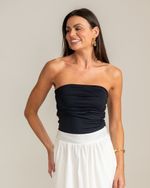 Blusa Sem Alças Mônica Preto