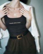 Blusa Regata Canelada Classic Marrom