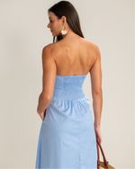 Vestido Midi Laura Azul Claro 