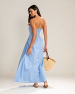 Vestido Midi Laura Azul Claro 