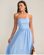 Vestido Midi Laura Azul Claro 
