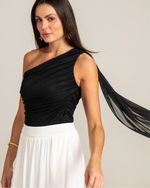 Blusa Tule Maya Preto