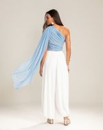 Blusa Tule Maya Azul