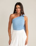 Blusa Tule Maya Azul