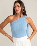 Blusa Tule Maya Azul