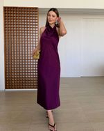 Vestido Midi Liz  Burgundy