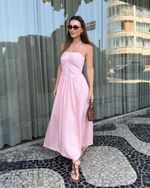 Vestido Midi Isa Rosa