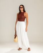 Blusa Tule Loren Marrom