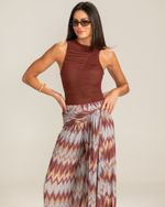 Blusa Tule Loren Marrom