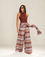 Blusa Tule Loren Marrom