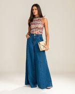 Blusa Tule Loren Chevron 