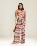 Blusa Tule Loren Chevron 