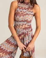Blusa Tule Loren Chevron 
