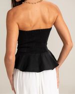 Blusa Peplum Nicole Preto