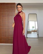 Vestido Longo Paola Beterraba