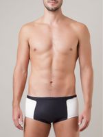 Sunga Larga Bicolor Preto e Branco