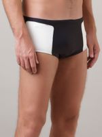 Sunga Larga Bicolor Preto e Branco