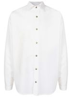 Camisa de linho misto com Jacquard Cavalo Marinho