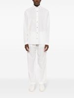 Camisa de linho misto com Jacquard Cavalo Marinho