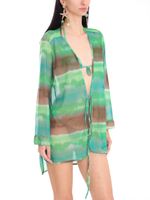 Saida de praia de tule tiedye 