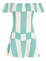 Vestido mini  listrado 