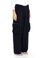 Calça wide leg, cargo e cintura alta 