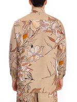 Camisa com estampa Hibiscos Terrosos