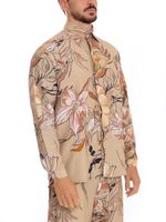 Camisa com estampa Hibiscos Terrosos