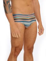 Sunga Intermediária Estampa Ondas