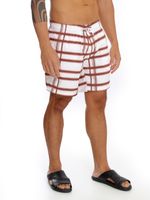 Shorts estampa Xadrez